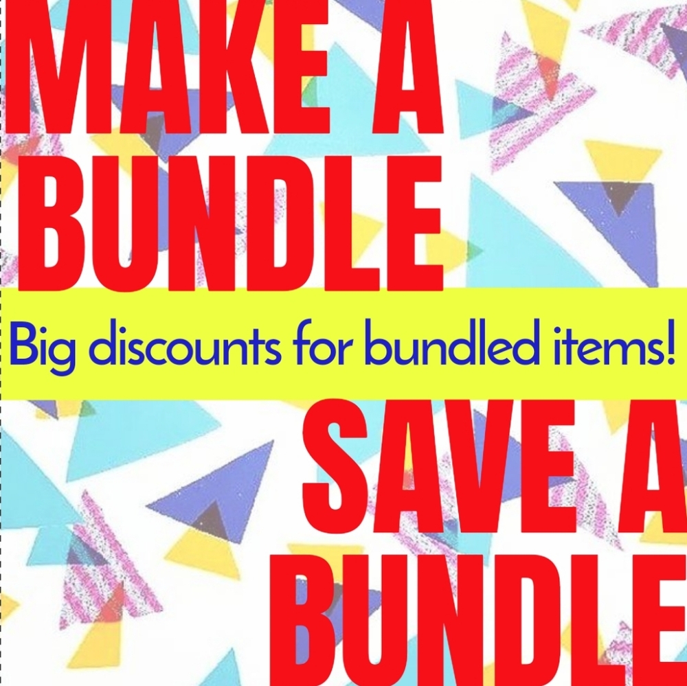 Big discounts for bundled items + Offers welcome!